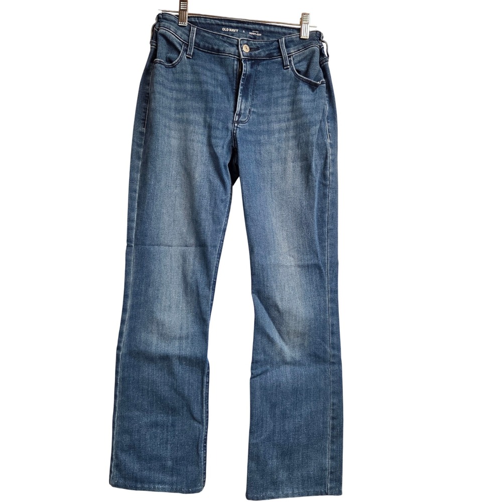 Old Navy Womens Boot Cut Jeans Mid Rise Blue Denim Size 6